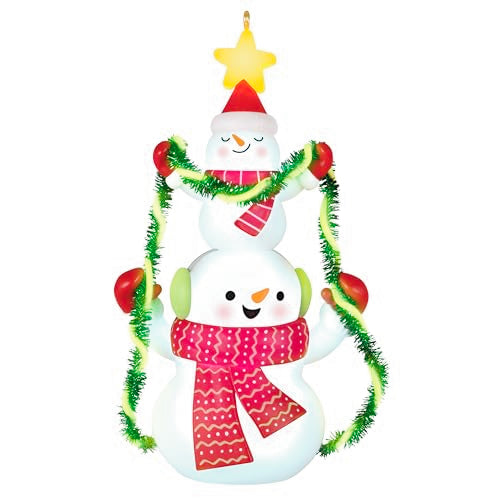 2025 Light It Up! Hallmark Keepsake Christmas Tree Ornament Snowmen with Lights