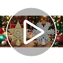 Fecisum Silver Snowflake Christmas Tree Topper with Rotating LED Projector - 3D Glitter Decor