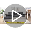 Anti-Slip Velvet Armrest Covers for Sofa & Loveseat - Dark Gray