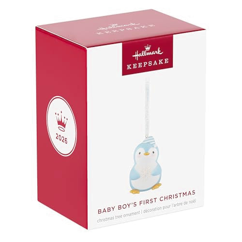 Hallmark Keepsake Baby Boy's First Christmas Penguin 2026 Ornament – 2026 Baby Boy's First Christmas