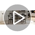 5-Piece Extendable Dining Table Set for 4 with Upholstered Chairs
