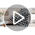 BEDELITE Red & Black Buffalo Plaid Twin Blanket - Christmas Fleece Throw 60x80