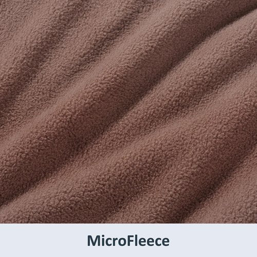 Berkshire Blanket Microfleece Twin Size Bed Blanket Taupe, Lightweight Soft Breathable Plush Micro Fleece Blanket for Bed Couch Sofa, 60x92 Inches