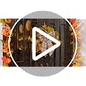 Orange Fall Plaid Wreath Bows 2-Pack - Large Burlap Front Door Decor