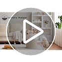 100L Tall Woven Cotton Rope Laundry Hamper with Leather Handles