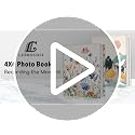 Floral 4x6 Photo Album - 56 Pocket Leather Picture Book for Memories