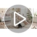 Power Nursery Glider Rocking Chair, Chenille Swivel Recliner with USB Ports