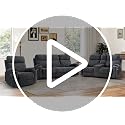 Power Reclining Loveseat Sofa with USB Charging, Cup Holders & Storage, Grey
