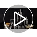 Silver 6-Piece Stainless Steel Cocktail Shaker Set 18.6 oz for Home & Bar