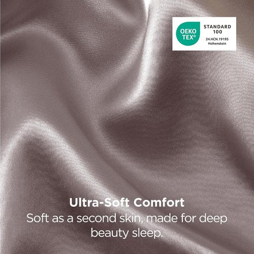 Bedsure Satin Pillowcase - Luxurious Silk-Like Feel | Standard Size, Dusty Rose, 20x26 Inches, 2-Pack