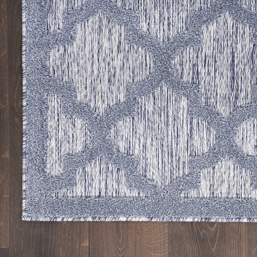 Nourison Home Easy Care Denim Blue 5' x 7' Area Rug - Easy Clean, Non Shedding, Bed Room, Living Room, Dining Room, Kitchen (5' x 7')