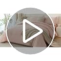 PERFEMET 5-Piece Pink Pom Pom Twin Comforter Set with Sheets & Pillowcases