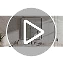 30x36 Inch Matte Black Bathroom Wall Mirror, Shatterproof Tempered Glass