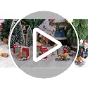 UMESONG Christmas Village Cat Mailbox Set - Resin Kitty Figurines for Holiday Decor
