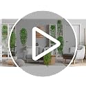 4 Pack Artificial Hanging Plants with Pots, UV Resistant Faux Greenery Set