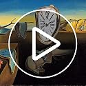 FAREVER Rome Silver Melting Clock Salvador Dali Surreal Desk Decor Gift