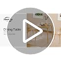 Square Bamboo Dining Table for Small Spaces, 27.6-Inch Compact Kitchen Table