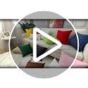 Thmyo 100% Cotton Throw Pillow Covers 18x18 Inch, 4-Pack - Black DIY Blank