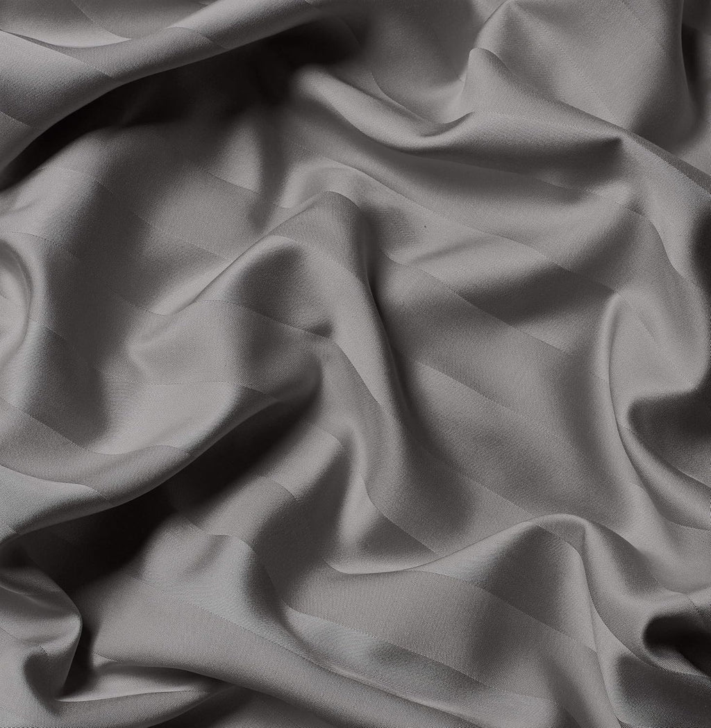 Pure Bamboo King Sheets - Luxuriously Soft 100% Organic Viscose Bed Sheet Set | Cooling Jacquard Stone