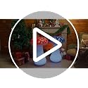 Rossesay 2 Pcs LED Inflatable Mushroom (Red) Garden Decor