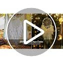 Handmade White Feather Dream Catcher with LED Lights, 20-Inch Wall Hanging