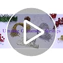 200 Pcs Precut Ornament String Hangers with Snap Fasteners - Gold & Silver