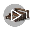2-Set Tiered Wooden Display Stands for Vendor Booths, Desserts & Decor
