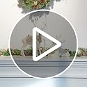 Newman House Studio 2-Pack Sitting Reindeer Figurines Christmas Decor - Cream & Gold, 10.6 x 4.5 x 9.5 inches