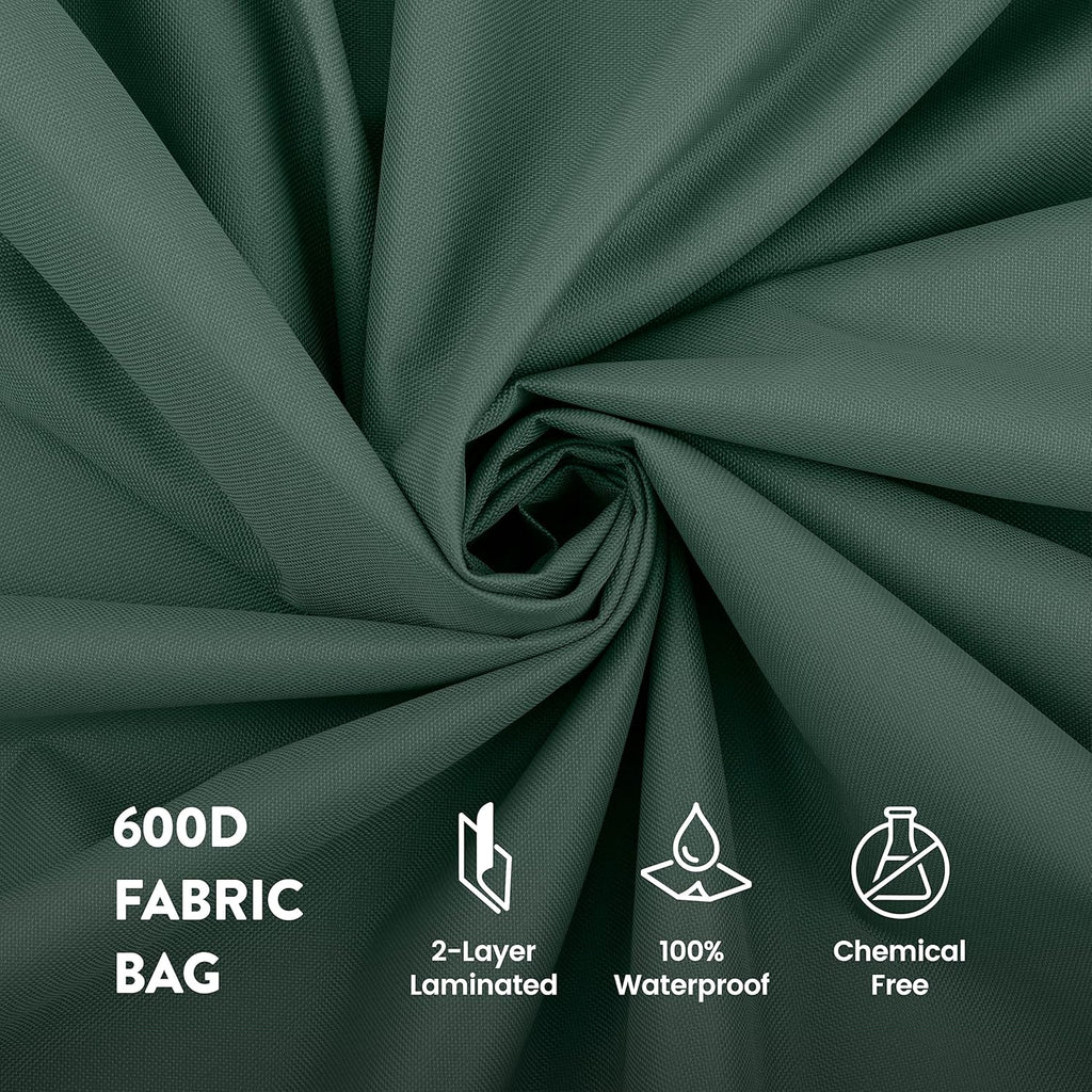 ZOBER Christmas Tree Storage Bag - Fits 9 Ft Artificial Trees - Waterproof & Tear-Proof - Green