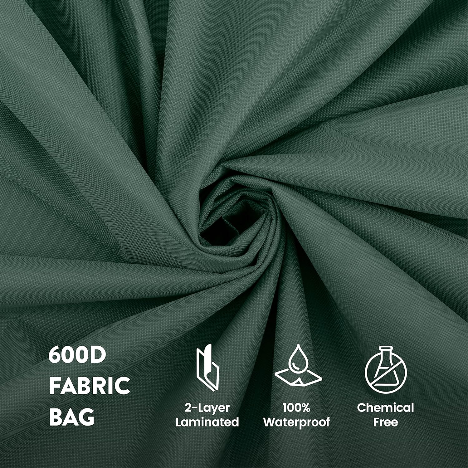 ZOBER Christmas Tree Storage Bag - Fits 9 Ft Artificial Trees - Waterproof & Tear-Proof - Green