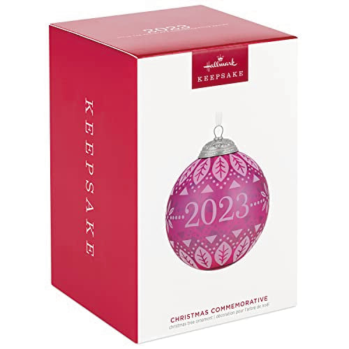 Hallmark Keepsake Christmas Ornament 2023 Commemorative Glass Ball - Gifts for Her