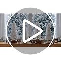 Liliful 4-Pack Gold Feather Christmas Trees, 12-Inch Holiday Decor