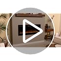 Smart Electric Fireplace 50-Inch Recessed In-Wall Heater with Wi-Fi and Realistic Flame Options