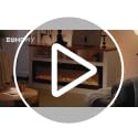 60 Inch Electric Fireplace Recessed Wall Mounted Heater with Remote