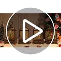 KAMPGO Forest House Christmas Snow Globe Lantern with Music & Timer - Indoor Holiday Decor