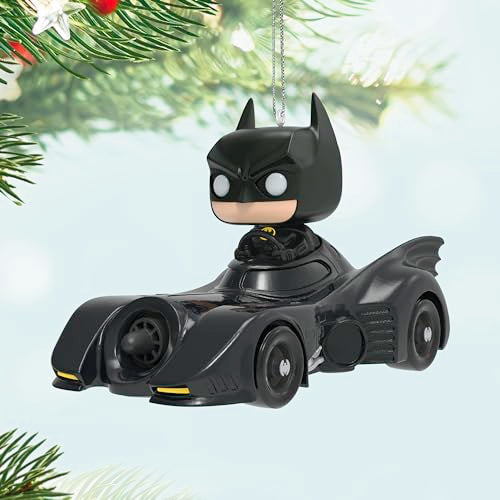 Hallmark Keepsake 2024 Batman in Batmobile Ornament (1989 Batman) – Funko Pop Style