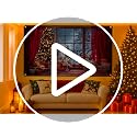 Candy Street Christmas Background Banner 71x41 Inches Holiday Wall Decor - Indoor & Outdoor Festive Decoration
