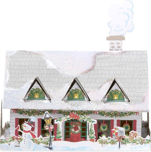 American Greetings Christmas Decoration - Magic Moments Winter House | Festive Holiday Charm