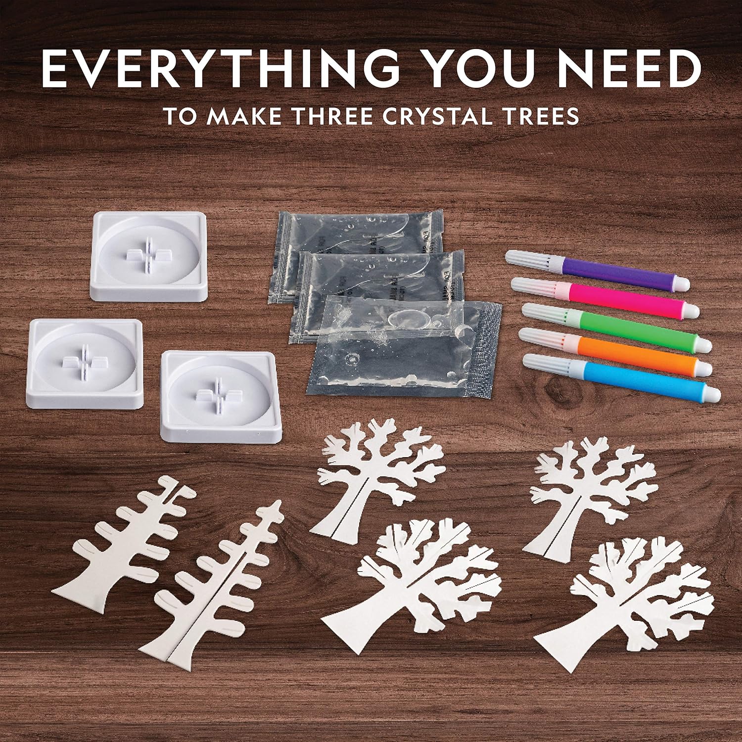 National Geographic Crystal Growing Kit for Kids - Grow a Stunning Crystal Garden in 6 Hours | Educational STEM Craft