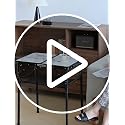 Adjustable Folding TV Tray Table, Portable Aluminum Snack Side Table