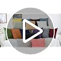 20x20 Inch Burgundy Decorative Couch Throw Pillow Covers Set of 2