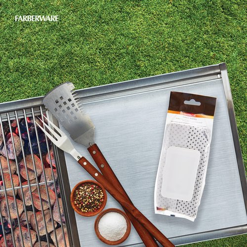 Hoan 5275950 Barbecue 20 Pack Disposable Grill Wipes, White