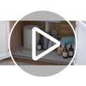 Waterproof Silicone Under Sink Mat 34" x 22" - Cabinet Protector Tray