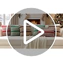 Artscope Christmas Knitted Throw Pillow Covers 18x18in Brown, Set of 2