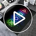 Gamer Area Rug for Boys Bedroom, Non-Slip Video Game Controller Carpet