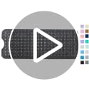 Extra Long Non-Slip Bath Mat - 40x16 Inch Durable PVC Shower Mat, Black