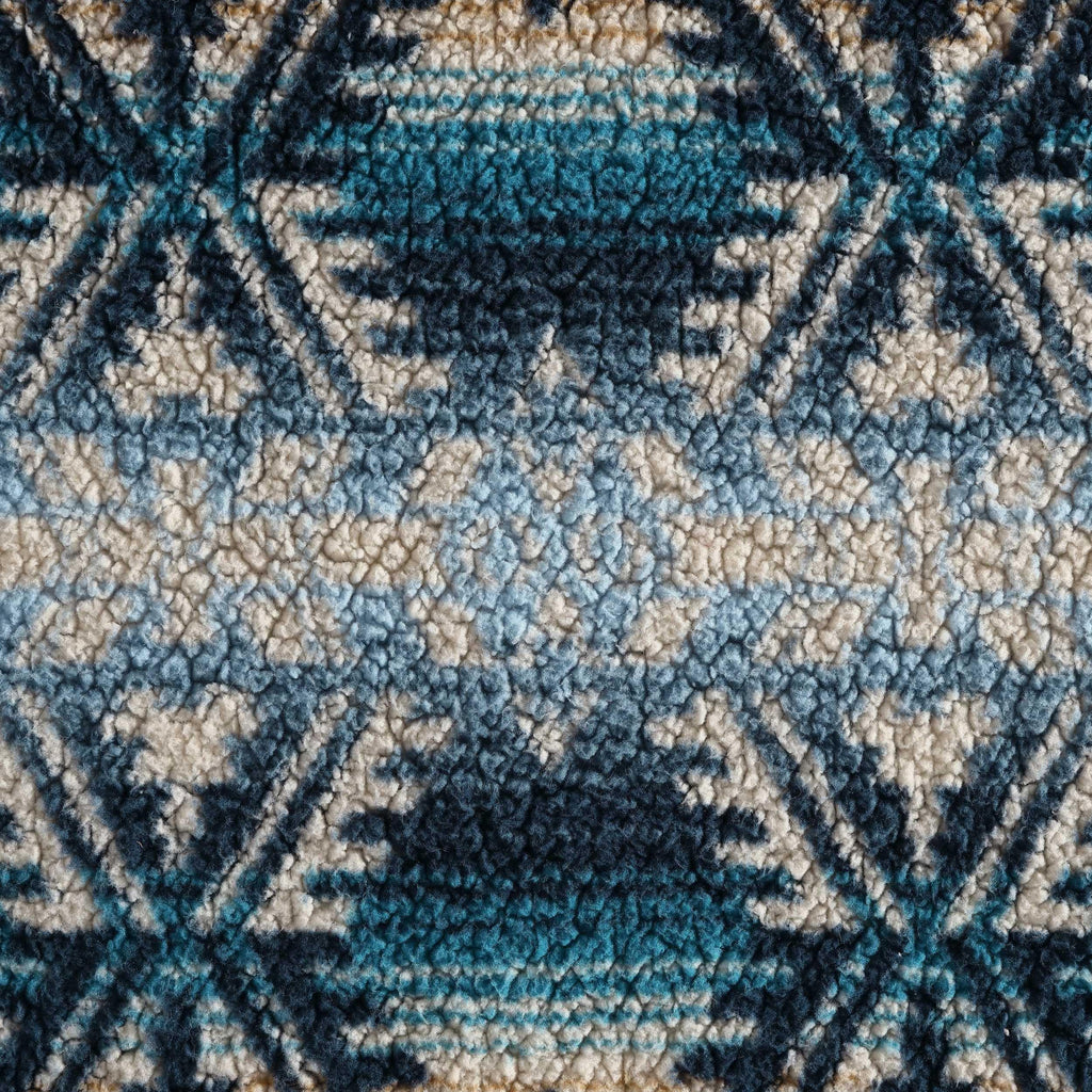 Wrangler - Blanket, Super Soft Sherpa Bedding with Corduroy Reverse, Yellowstone Inspired Throw Blanket for Couch or Bed (Frontier Turquoise, 50" x 60")