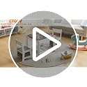 3-in-1 Kids Activity Table and Chair Set with Storage for Toddlers