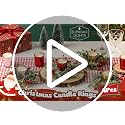 Christmas Candle Ring Wreaths with Votive Candles - Set of 4 Centerpieces