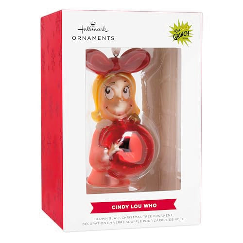 Hallmark Dr. Seuss's Grinch Cindy-Lou Who Christmas Ornament - Glass Holiday Decor